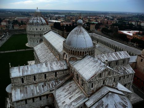 Panorama from the Leaning Tower, Pisa, Italy