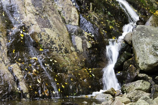 Small waterfall in the rocks