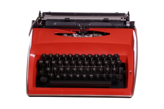 red typewriter