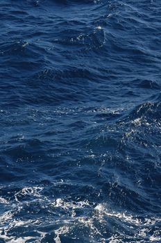 Water Texture Deep Blue Ocean Surface with Waves