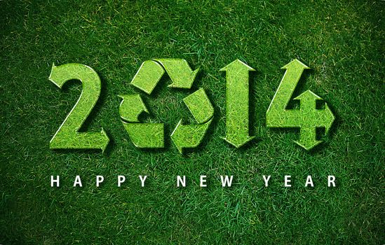 Happy new year 2014, with ecology concept for 2014 year, the same concept available for 2015, 2016 and 2017 year.