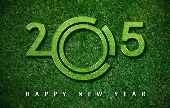 Happy new year 2015, with ecology concept for 2015 year, the same concept available for 2016 and 2017 year.