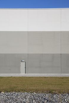 Closed door in a warehouse