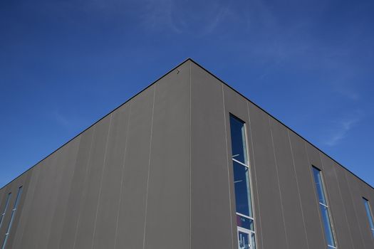 Warehouse exterior on a sunny day