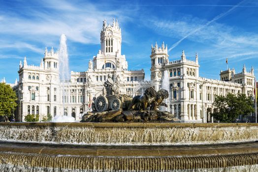 Cibeles museo and  located downtown Madrid, Spain 