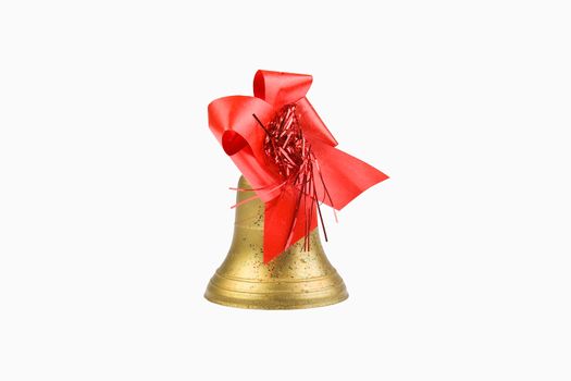 Christmas bell, white background