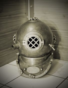 Old diving helmet