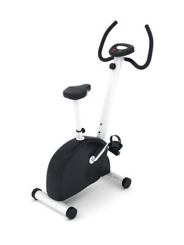 exercise bike isolated on a white background