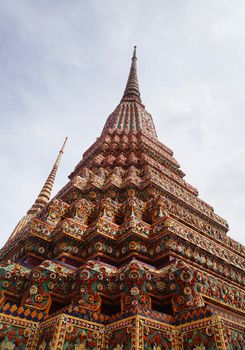 part of the beautiful Buddhist temple gable at Thailand
