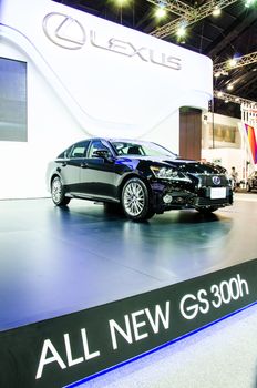 NONTHABURI - NOVEMBER 28 : Lexus GS 300h on display at The 30th Thailand International Motor Expo on November 28, 2013 in Nonthaburi, Thailand.