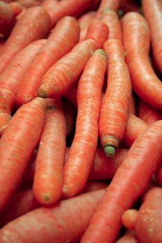 organic carrots at bazaar