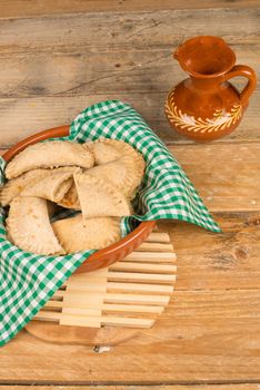 Traditional bourek,  a sweet stuffed pasty