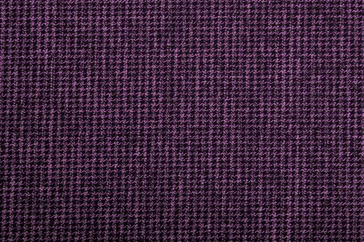 Material into small, violet grid, textile background