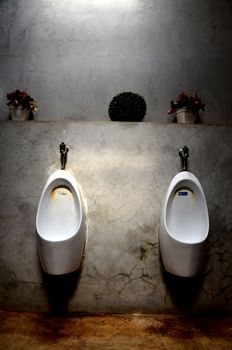 white urinal for men