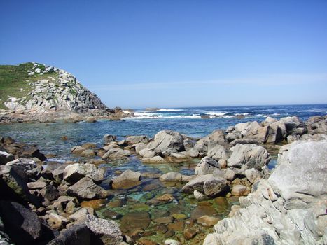Natural Park Cies Islands in Galicia Spain