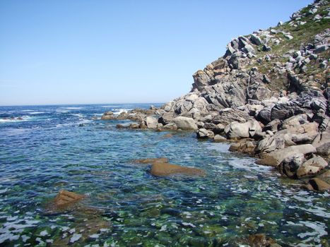 Natural Park Cies Islands in Galicia Spain