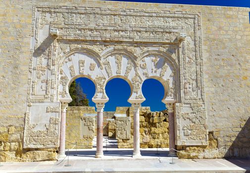 Entrance of Yafar's house, in archeological set of Madinat al-Zahra, Cordoba, Spain