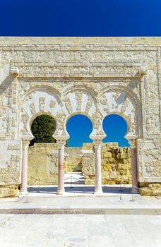 Entrance of Yafar's house, in archeological set of Madinat al-Zahra, Cordoba, Spain