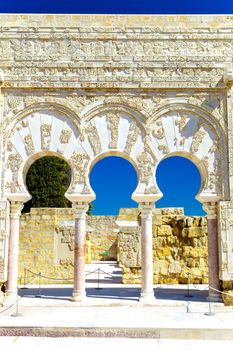 Entrance of Yafar's house, in archeological set of Madinat al-Zahra, Cordoba, Spain