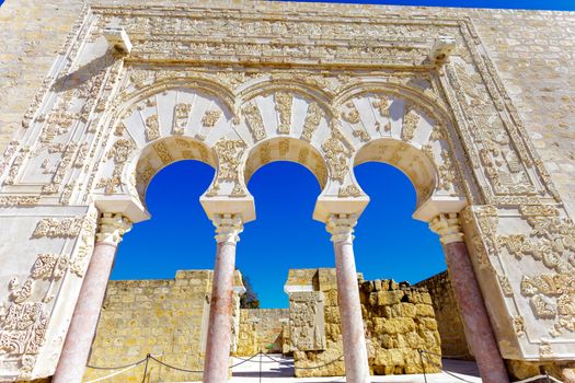 Entrance of Yafar's house, in archeological set of Madinat al-Zahra, Cordoba, Spain