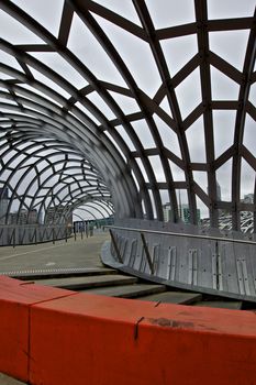 Webb Bridge in Melbourne a Modern and Colourful Architecture in the Docklands