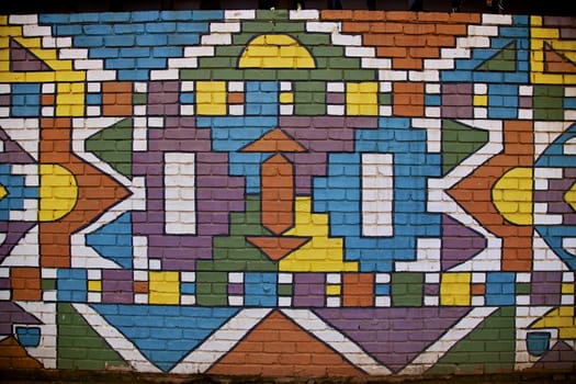 Colourful african design, South Africa
