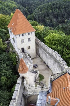 Medieval Kokorin castle, in the Czech Republic.