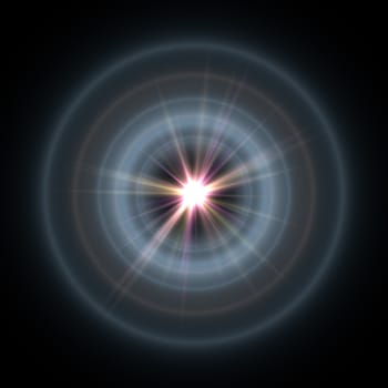 An image of a decorative lens flare background