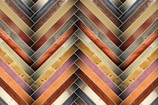 colorful wooden tiles forming parquet pattern for your design