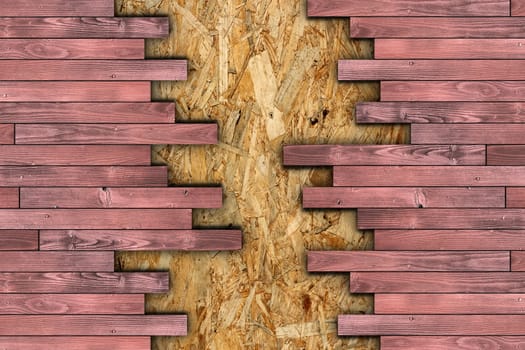 construction material, wooden boards  for finishing the floor montage on osb surface