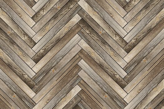 pattern of old wood tiles forming parquet floor