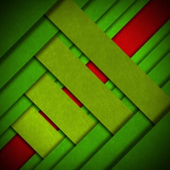 Red and green velvet background with diagonal bands