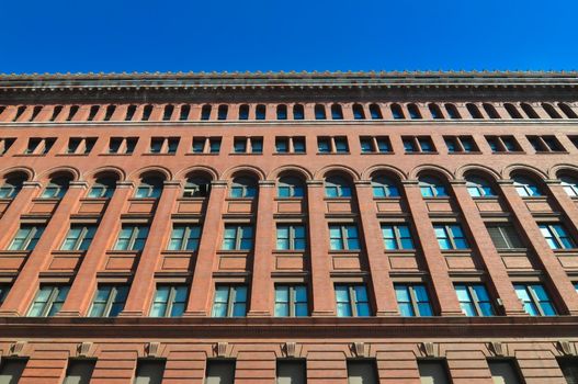 big red brick building in wshington dc