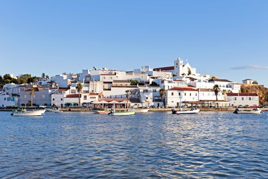 View on Ferragudo in the Algarve Portugal