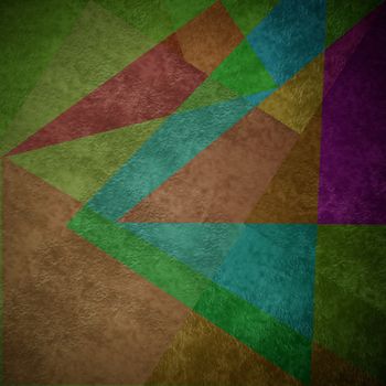 Modern geometric grunge background triangles colors