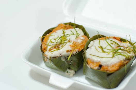 the steamed fish with curry paste