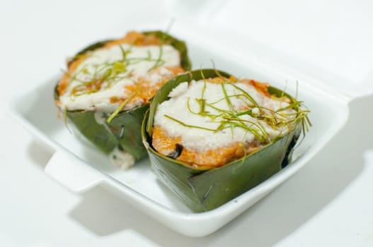 the steamed fish with curry paste