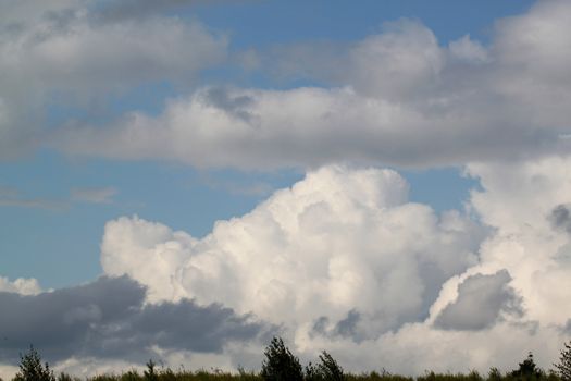 Blue sky with clouds