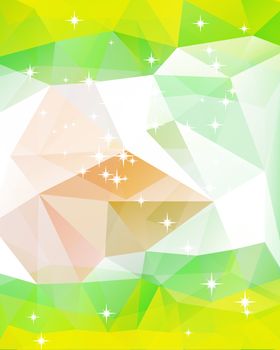 Colorful mosaic triangle background