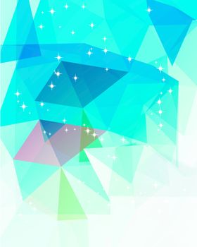 Colorful mosaic triangle background