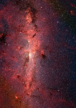 Star field in space, a nebulae and a gas congestion. "Elements of this image furnished by NASA".
