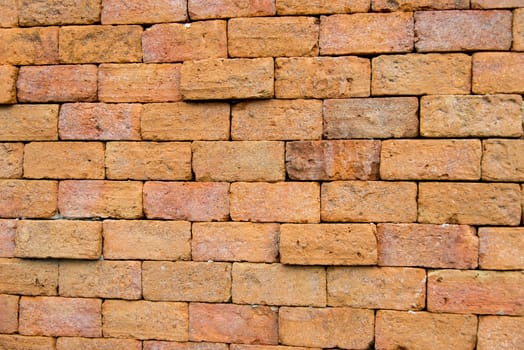Orange stone wall