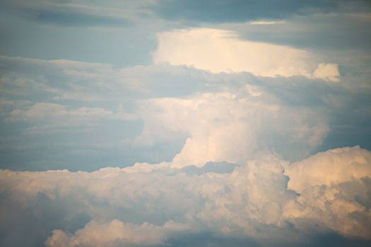 Clouds in the bright sky