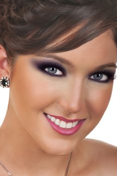Young woman with beautiful make up