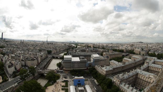 A view from the top of Paris