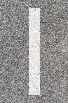 A close up shot of road markings