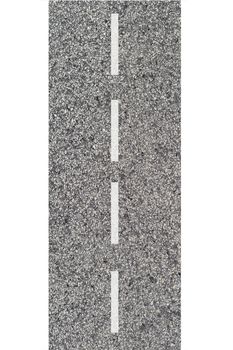 A close up shot of road markings