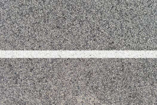 A close up shot of road markings