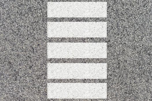 A close up shot of road markings