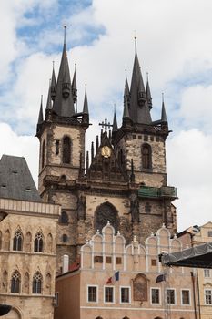 Gothic Tyn Church, Old Town, (Star�� m��sto), Prague, Czech Republic